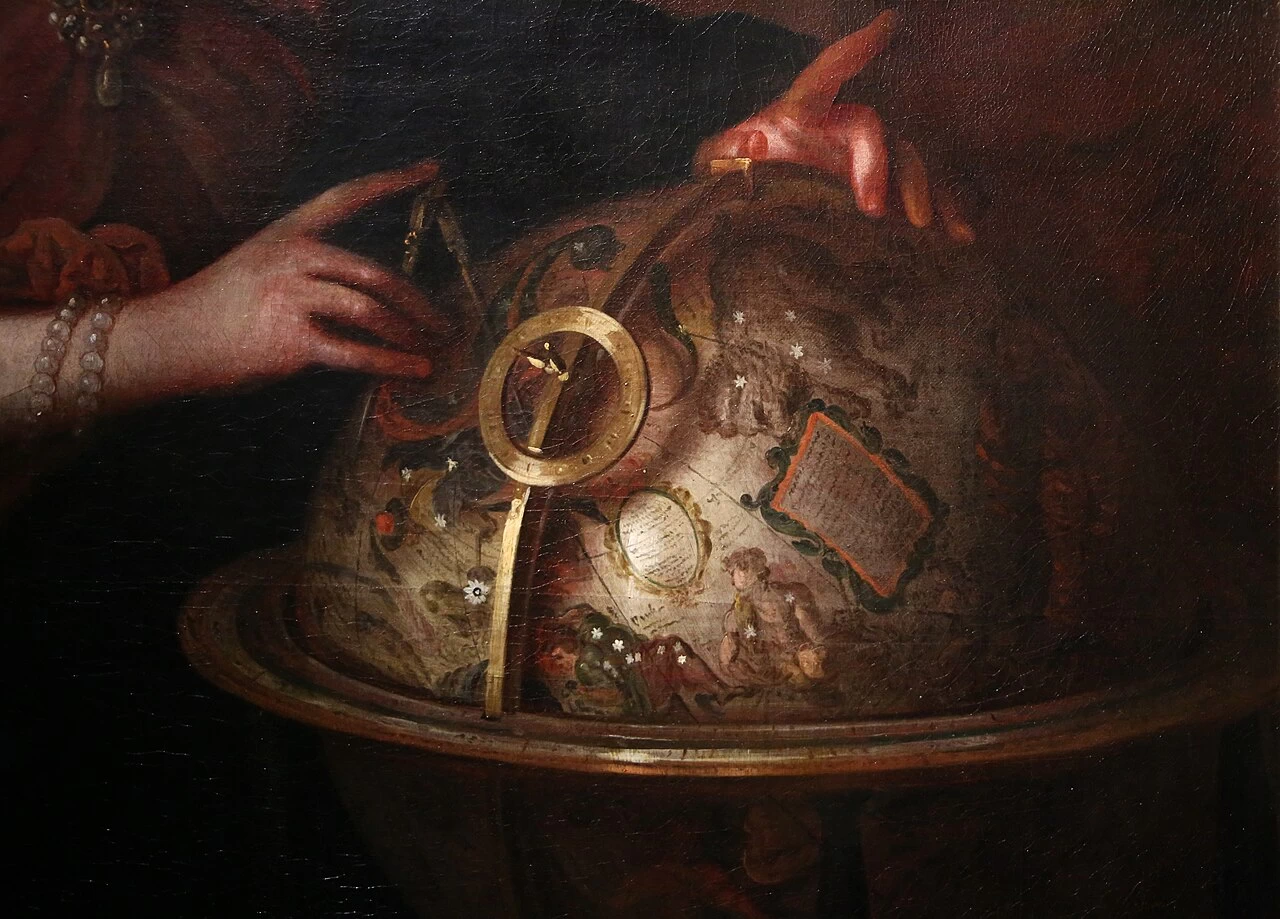 Allegoria dell'astronomia in veste di Urania - dettaglio
